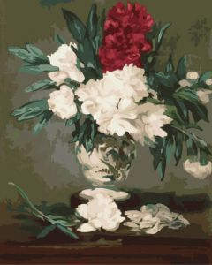 mg3010 - Белые и красные хризантемы