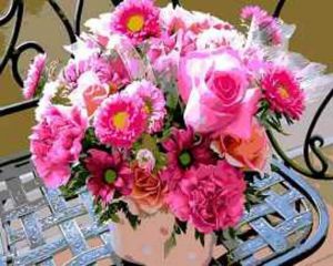 mg7159 - Букет розовых цветов