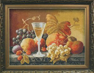 н-1234 - Натюрморт с вином и фруктами