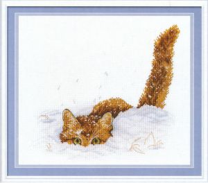 нв-557 - Кот в снегу
