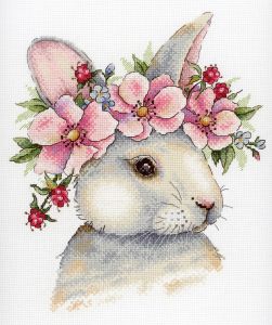 нв-785 - Кролик в цветах