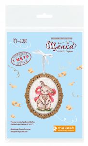 о-128 - Миниатюра. Зайчонок с бантом