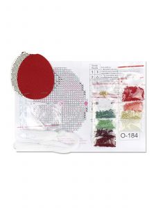 о-184 - Красное с золотом яйцо