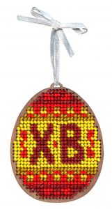 о-186 - Красные узоры. Яйцо