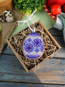 о-187 - Сиреневые узоры. Яйцо