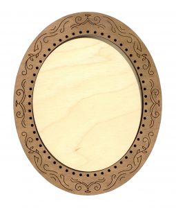 ор-320 - Рамка для миниатюр. Овальная