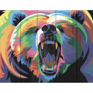PKW-1-01 - Медведь в стиле поп-арт