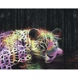 PKW-1-04 - Леопард в стиле поп-арт