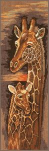 pn-0008228 - Мама и малыш жирафы