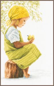 pn-0021200 - Девочка с яблоком