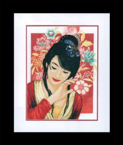 pn-0150000 - Азиатская девушка в цветах