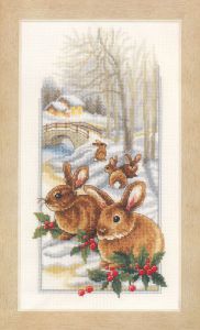 pn-0150174 - Кролики на снегу