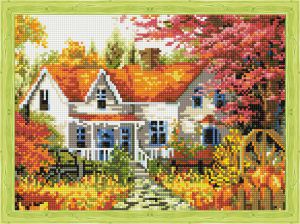 qs200261 - Осенний домик в деревне