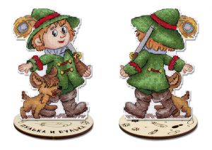 р-1308 - Пулька и Булька (с подставкой)