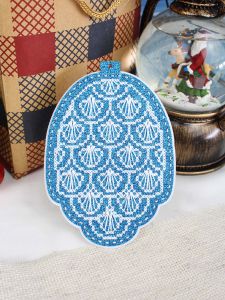 т-1086 - Новогодняя игрушка. Зимняя шишка