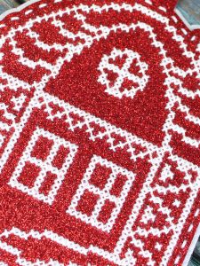 т-1089 - Новогодняя игрушка. Домик в снегу