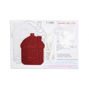 т-1089 - Новогодняя игрушка. Домик в снегу