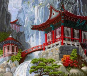 В-12 - Водопад и пагода