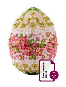 В224 - Пасхальное яйцо. Яблоневый цвет