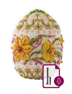 В225 - Пасхальное яйцо. Нарциссы