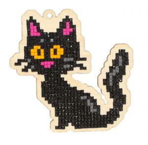 w0193 - Подвеска Черная кошка