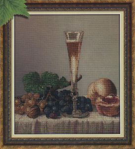 н-1425 - Натюрморт с бокалом вина