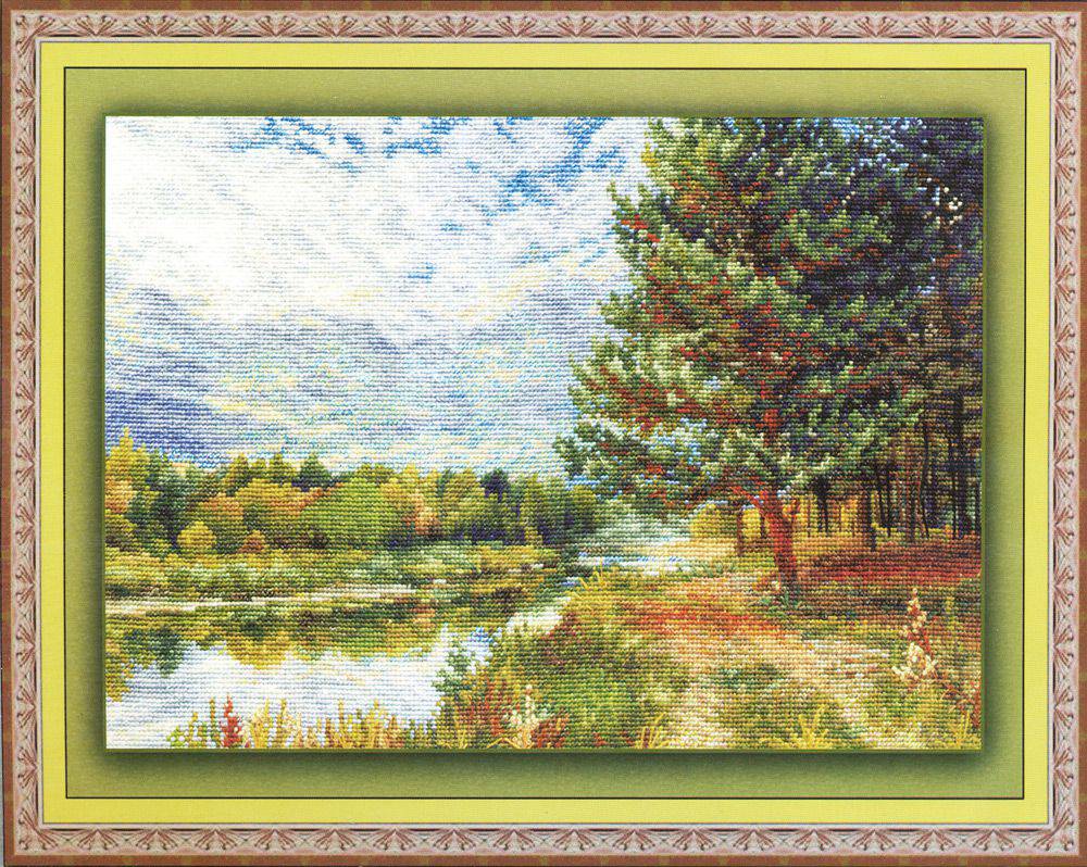 Вышивка крестом у реки. Вышивка река. Дименшенс 3813 country mill. Наборы для вышивания крестиком panna. Схемы для вышивания крестиком природа.