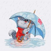 Кошарик под дождём