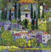 Пейзаж с кипарисами