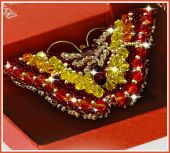 Бабочка Топаз Swarovski