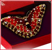 Бабочка Скарлет Swarovski