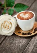 Кофе и  роза