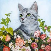Кот в саду