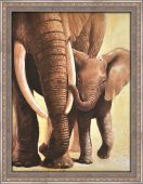 Слонёнок с мамой