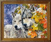 Волки в листве клена