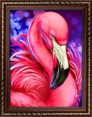 Яркий фламинго