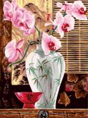 Розовые орхидеи в вазе