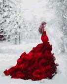 Огненное платье