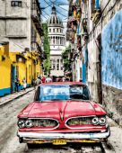 Винтажное авто в старой Гаване