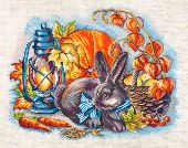 Осень и кролик