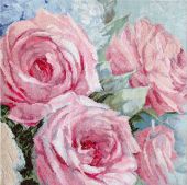 Бледно-розовые розы