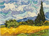 Пшеничное поле с кипарисами. Винсент ван Гог