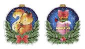 Новогодний шар с белочкой