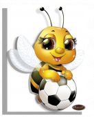 Пчелка с мячом
