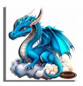 Синий дракончик