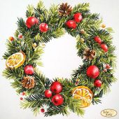 Венок с лимонами